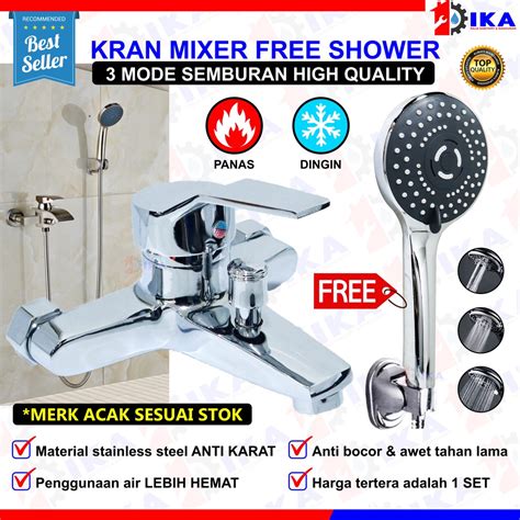 Jual KRAN SHOWER KERAN MIXER BATHUB KAMAR MANDI TOILET AIR PANAS DINGIN