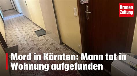 Mord In K Rnten Mann Tot In Wohnung Aufgefunden Krone Tv News Youtube