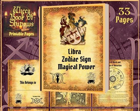 Scorpio Astrological Sign Cheat Sheets Celestial Witchy 33 Activity