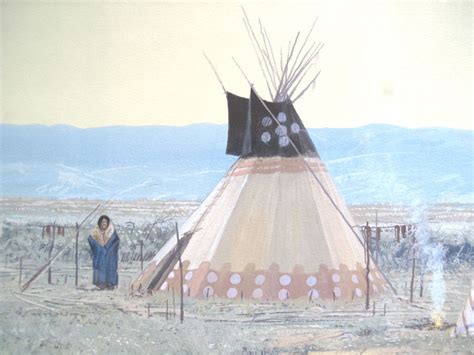 Painted Teepee Native American Art Gouache Watercolor Painting By John From Garygermer On Ruby Lane