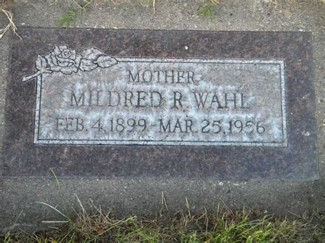 Mildred H Riggs Wahl Find A Grave Memorial