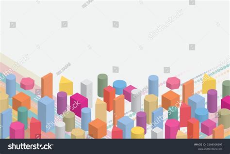 Background Illustrations Various Shapes Colors Diversity Stock Vector