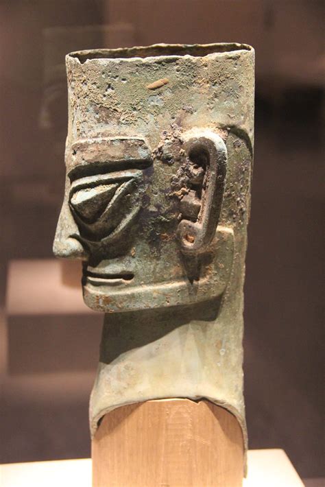 Shang Bronze Human Head Sanxingdui Culture Sichuan 1986 Flickr