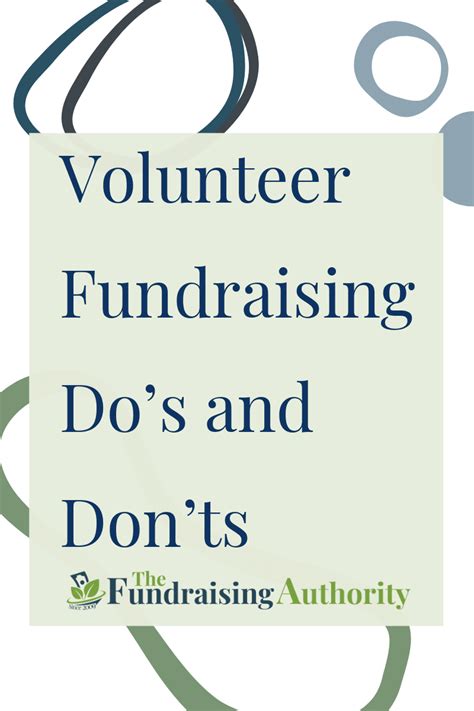 Volunteer Fundraising Dos And Donts