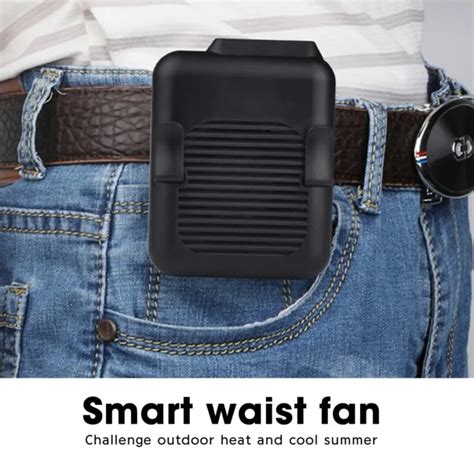 8000mAh Portable Waist Clip On Fan Personal Neck Fan With 32H Working