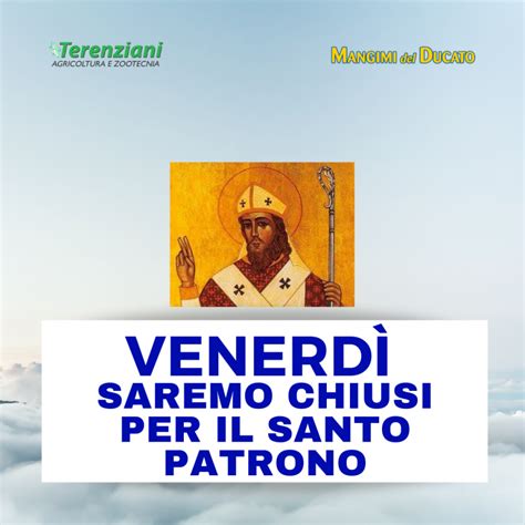 CHIUSURA SANTO PATRONO Terenziani Parma Srl