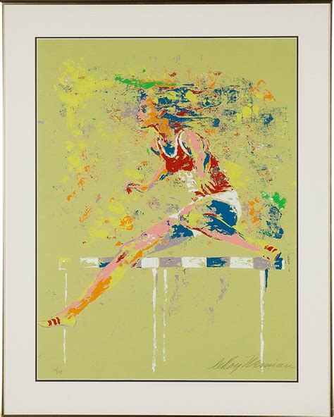 Sold Price Leroy Neiman American 1921 2012 Hurdles March 6