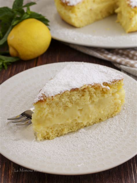 Torta Al Limone Farcita Con Crema Al Limone La Mimosa Rosa