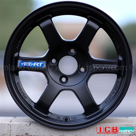 Rays Volk Racing Te37rt Wheels 15x8 4x100 35 Offset Pressed Black Free