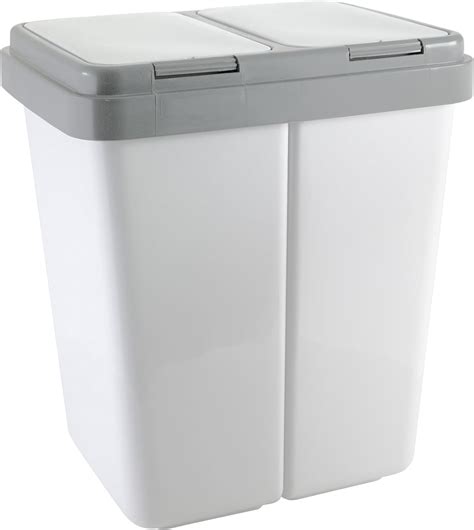 Systèmes de tri des déchets Cuisine Maison 2 x 23 L Poubelle Double