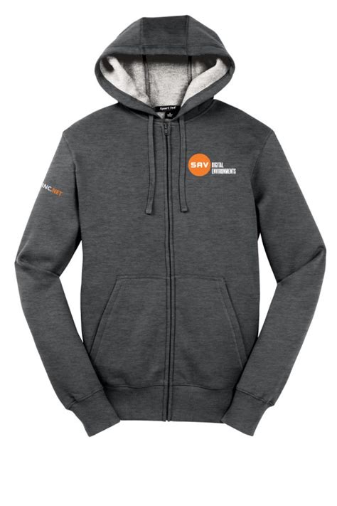 Sport Tek® Full Zip Hooded Sweatshirt Sav Digital Environments Store