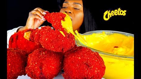 Mukbang Asmr Cheesy X Spicy Nuclear Fire Hot Cheetos Fried Chicken