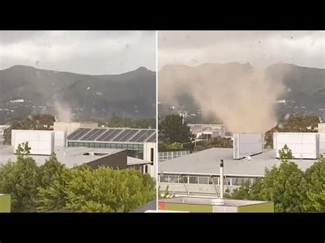 Tornado Rips Through Homes In Christchurch New Zealand Youtube