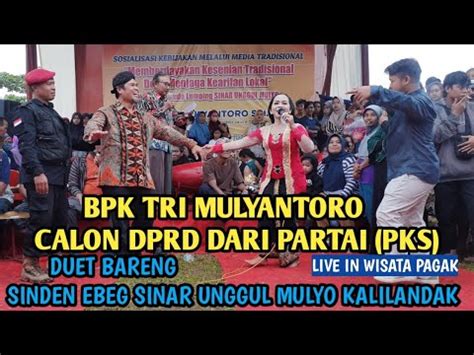 Bpk Tri Mulyantoro Calon Dprd Duet Maut Bareng Sinden Ebeg SINAR UNGGUL