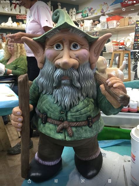 Garden Gnome Hiker Unpainted Please Read Policies Before Ordering