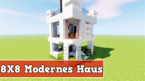 Wie Baut Man Ein 8x8 Modernes Haus In Minecraft Minecraft Modernes