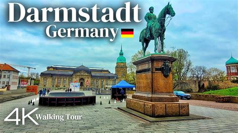 Darmstadt Germany Walking Tour K Ultra Hd Youtube