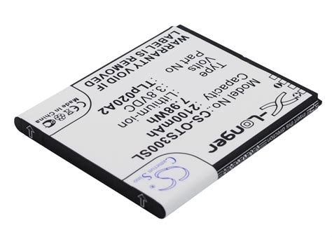 Battery Alcatel Tli A Tlp A For Ot D Ot J Ot T Ot