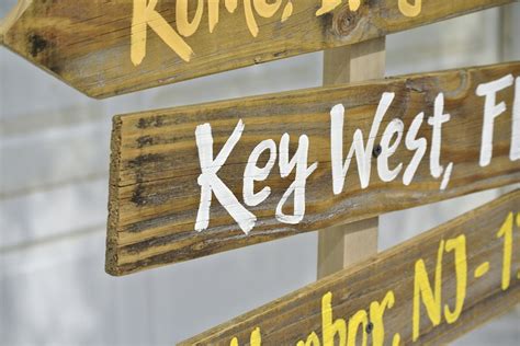 Directional Sign Post Wood Rustic. Garden Decor. Destination - Etsy