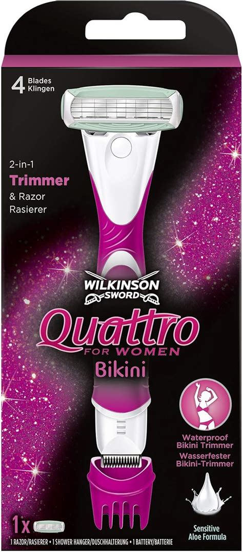 Wilkinson Sword Quattro For Women Bikini Damen Rasierer Mit Trimmer