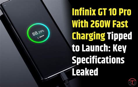 Infinix GT 10 Pro With 260W Fast Charging Tipped To Launch Key