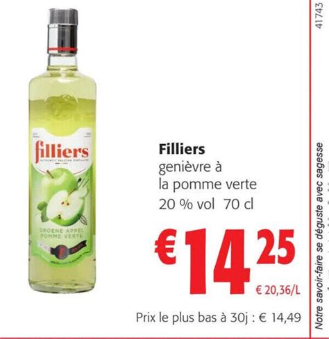 Promo Filliers Geni Vre La Pomme Verte Vol Cl Chez Colruyt