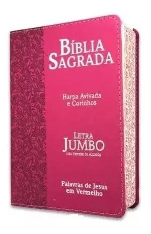 B Blia Arc Harpa Letra Extra Gigante Jumbo Capa Luxo Pink Venda Em