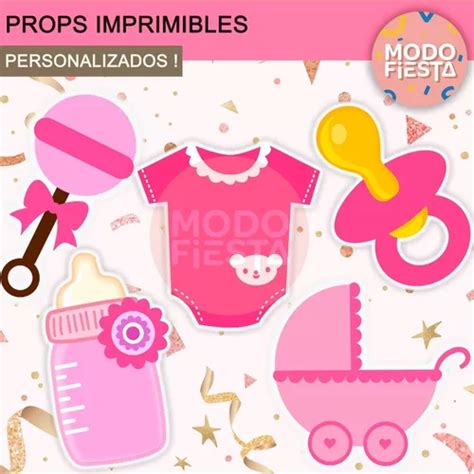 Props Imprimibles Personalizados Baby Shower Photo Booth En Venta En