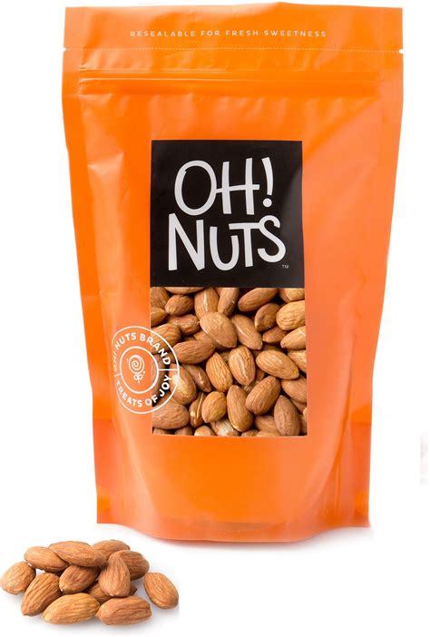 Amazon.com : Roasted Almonds Unsalted - Premium Fresh and Delicious