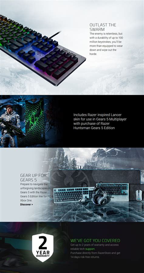 Buy Razer Huntsman Gears 5 Edition Opto Mechanical Gaming Keyboard