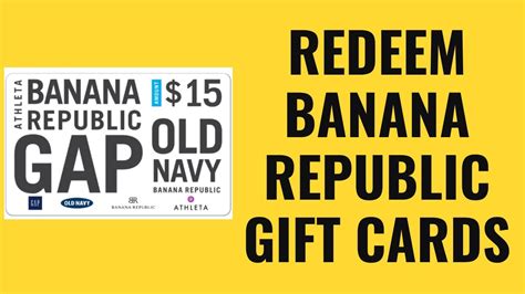 How To Redeem Banana Republic Gift Cards YouTube