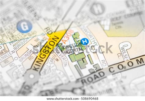 Kingston Hospital London Uk Map Stock Photo (Edit Now) 508690468