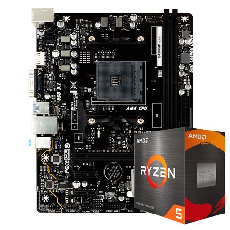 Kit Upgrade Amd Ryzen 5 5500 Placa Mãe Biostar B450mhp