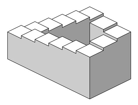 The Secret Behind Penrose's Stairs - Penrose Stairs Illusion