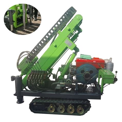 Ground Screw Diver Machine Helical Pile Driver Solar Hydraulic Rig