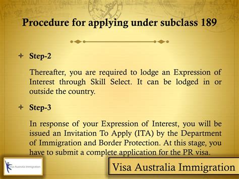 Ppt Applying For Subclass 189 Australia Permanent Residency