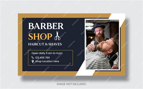 Premium Vector | Barber shop banner design editable vector and ready to ...