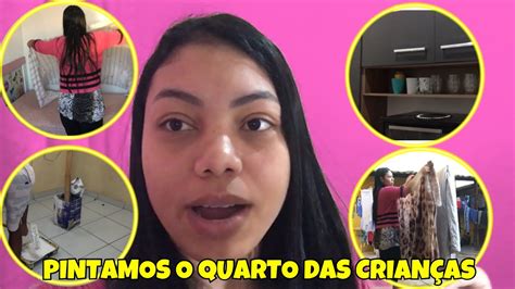 PINTAMOS O QUARTO DAS CRIANÇAS ARMÁRIO NOVO DE NOVO LAVEI TODOS OS