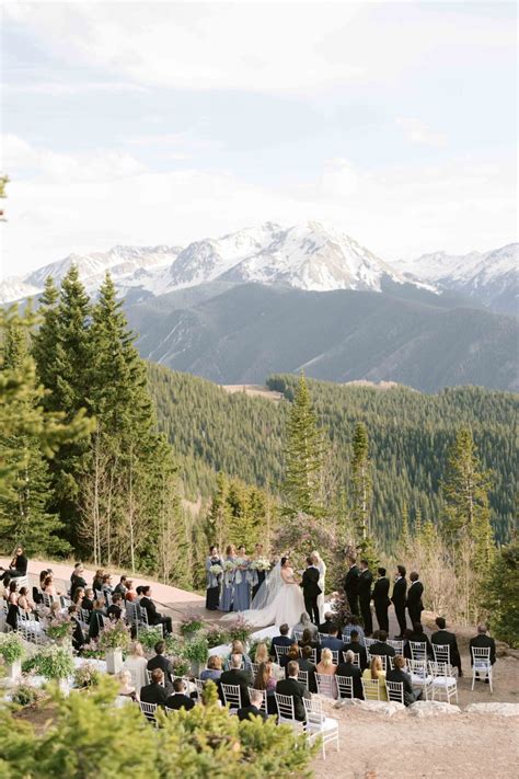 A Gorgeous Mountaintop Wedding At The Little Nell In Aspen Colorado