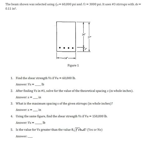 Solved The Beam Shown Was Selected Using F Y T