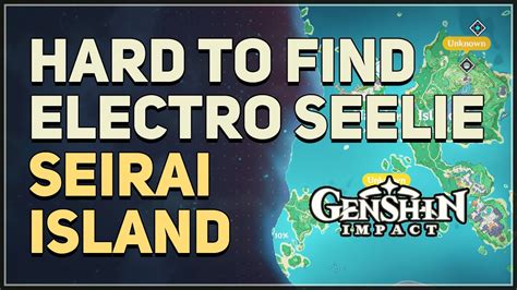 Hard To Find Electro Seelie Seirai Island Genshin Impact Youtube