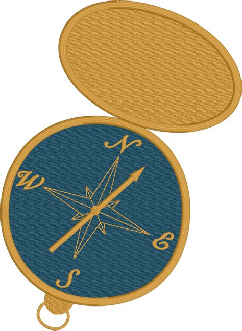 Compass Applique Embroidery Design File For Use With An Etsy