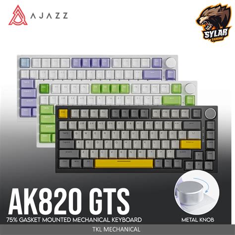 Jual Ajazz Ak820 GTS 75 Gasket Mounted Mechanical Keyboard Shopee