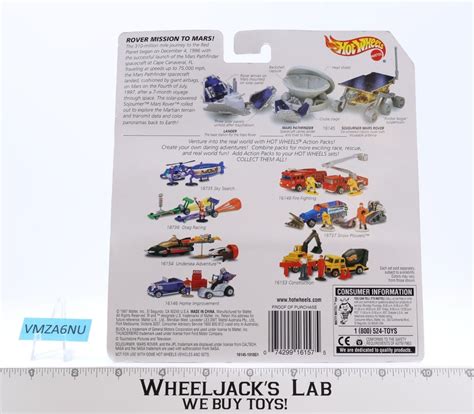 Sojourner Mars Rover Hot Wheels Action Pack Mattel New Sealed Wheeljack S Lab