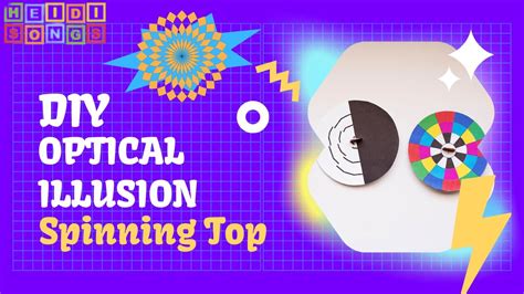 Diy Optical Illusion Spinning Top Quick Class Activity Youtube