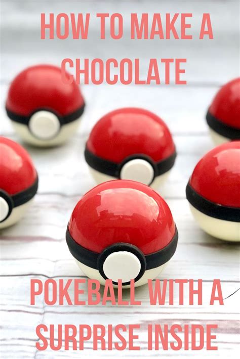 Chocolate Pokeball Tutorial Pokeball Pokemon Cake Pokeball Cake Pops