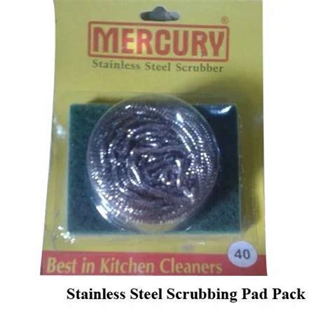 Stainless Steel Wire and Alox Stainless Steel Scrubbing Pad Pack, Packaging Type: Packet at Rs ...