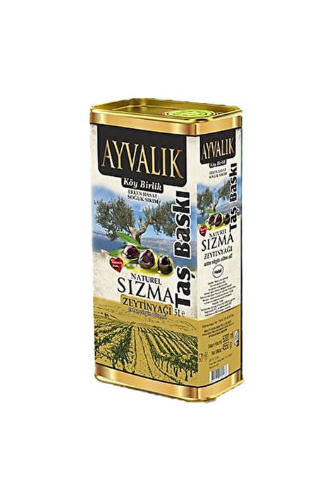 AYVALIK Natural Sızma Zeytinyağı 5 Lt Yeni Hasat Haziran 2023