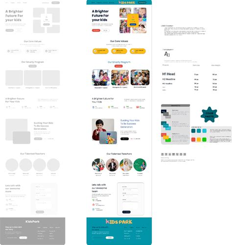 Kids School Website Figma
