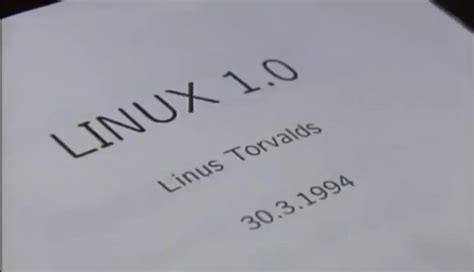 Linus Torvalds Announces Linux 1 0 1994 Hometown Helsinki Finland